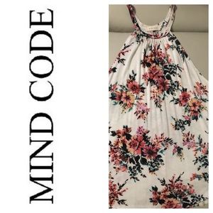 Mind Code floral tank top, Sz S